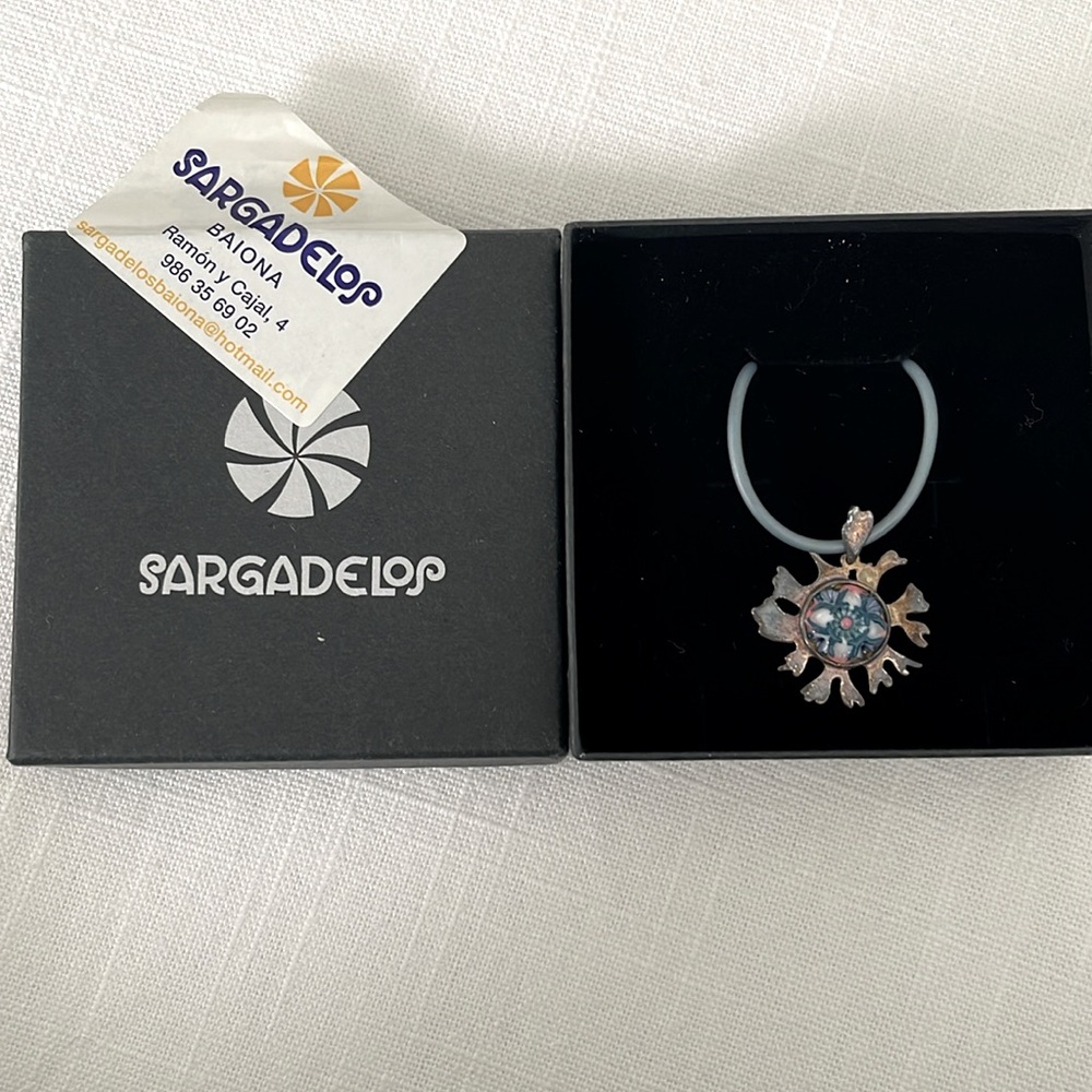 Sargadelos Necklace - Brand New, never worn but silver needs to be cleaned